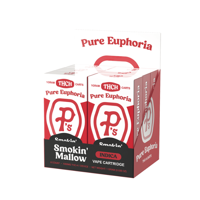 Perfectly Pure Diet P S Euphoric THC-H Vape Cartridge 1GM/6CT/PK